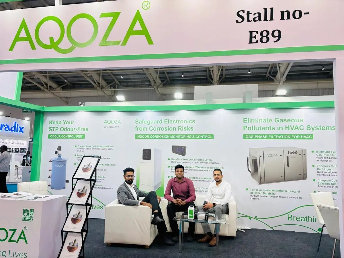 AQOZA at ACREX 2025, BIEC (Bangalore International Exhibition Centre), Bangalore