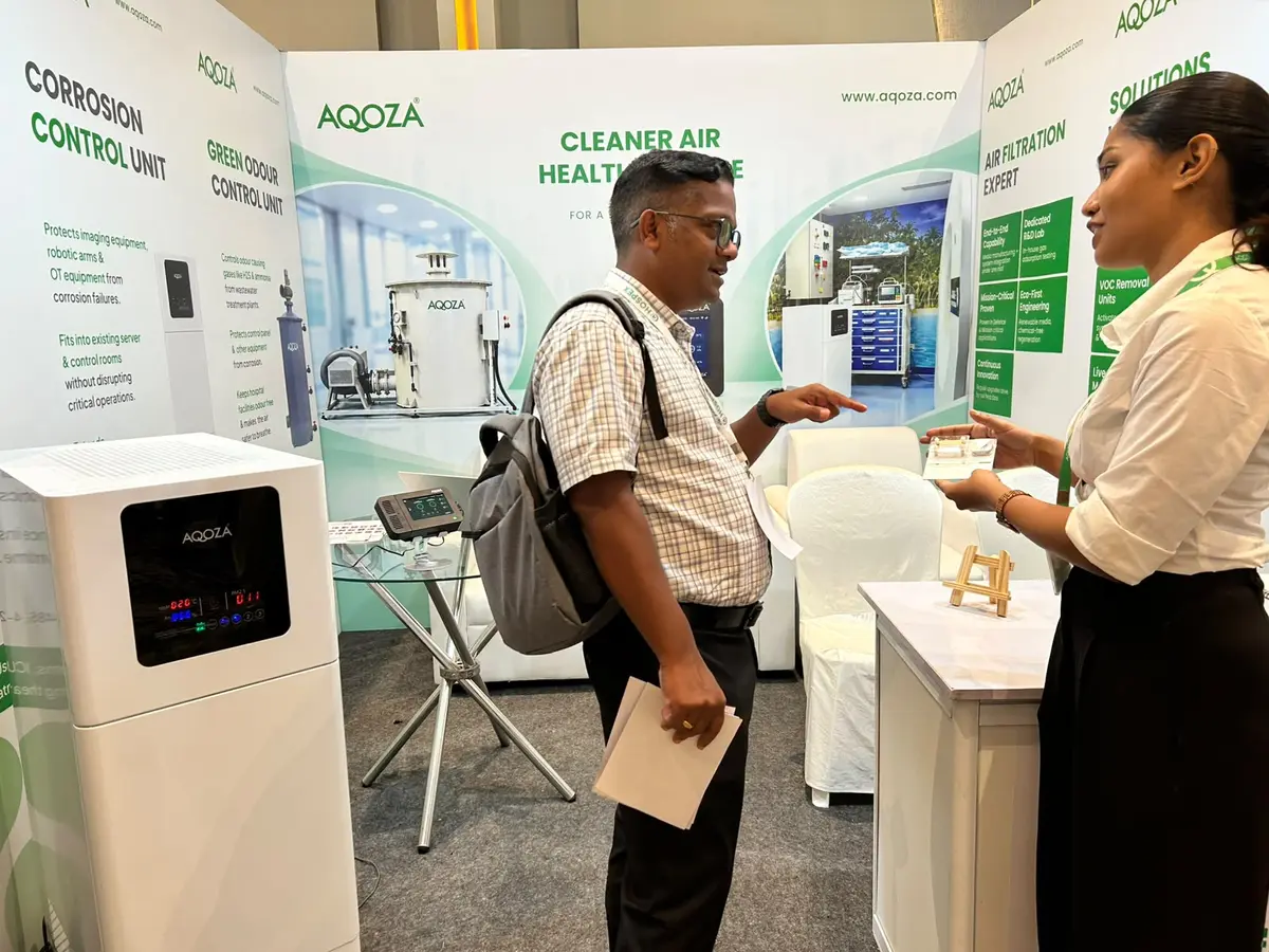 AQOZA at Hospex Healthcare Expo 2026, Chakolas Pavilion Event Centre, Kalamassery, Kochi, Kerala