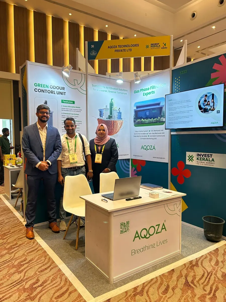 AQOZA at Invest Kerala Global Summit 2025, Grand Hyatt, Bolgatty, Kochi, Kerala