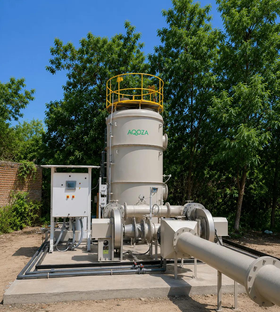 AQOZA wastewater odour control and toxic gas removal systems